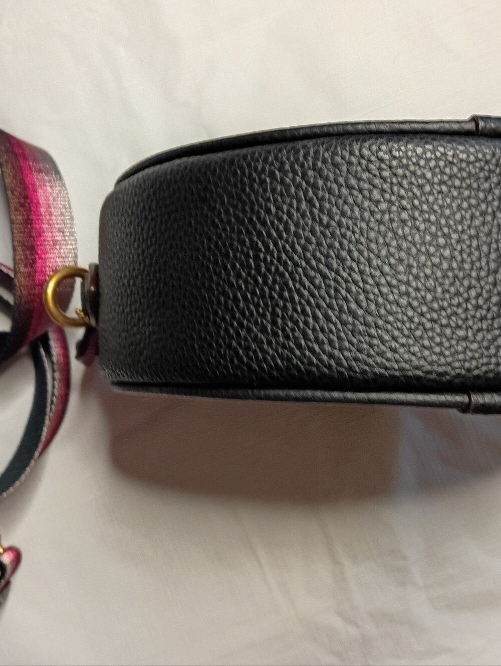 COACH Color-Block Leather Kia Circle Bag Black Multi Crossbody NWOT - Picture 9 of 14